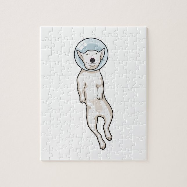 Bull Terrier Space Puzzle (Vertikal)