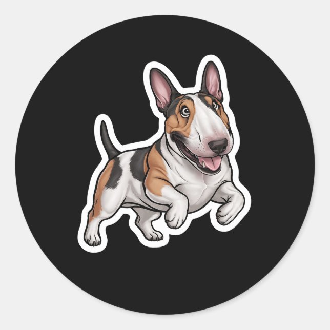 Bull Terrier Sticker (Vorderseite)