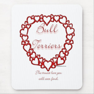 Bull Terrier True Love Mousepad