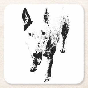 Bull Terrier Untersetzer – Hart bei jedem Schluck