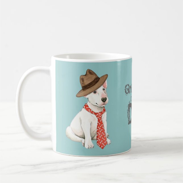 Bull Terrier Vater Kaffeetasse (Links)