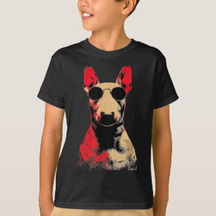 Bull Terrier Vater Lustiger Hundeliebhaber Vintage T-Shirt