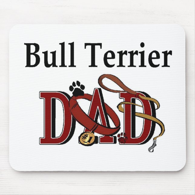 Bull Terrier VATER Mousepad (Vorne)