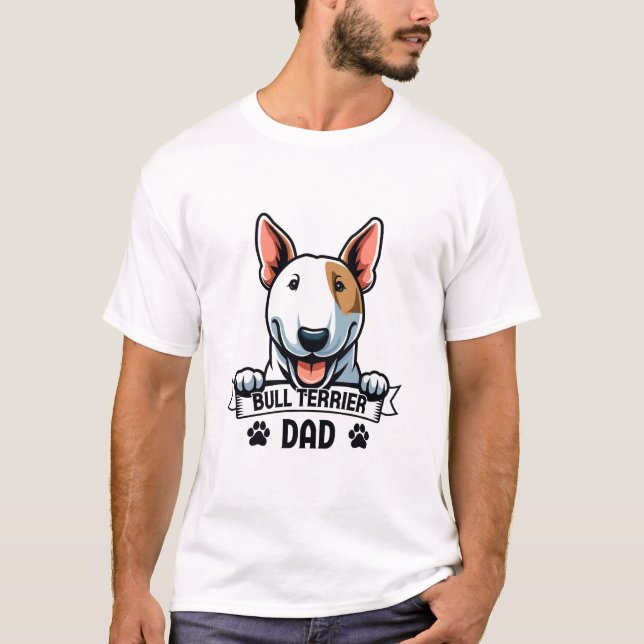 Bull Terrier Vater T-Shirt (Vorderseite)