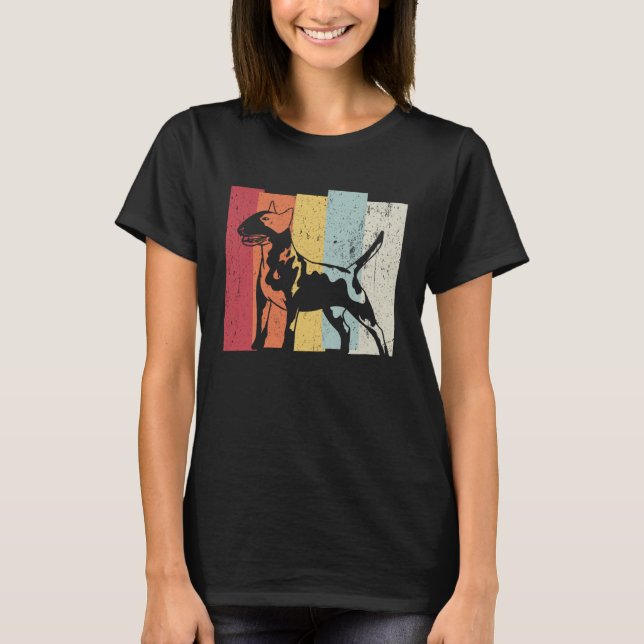 Bull terrier walk T-Shirt (Vorderseite)
