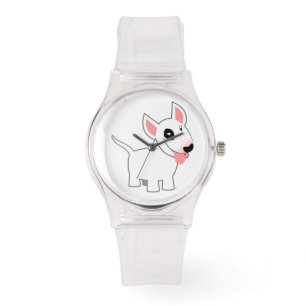Bull Terrier Watch niedlicher Cartoon Armbanduhr