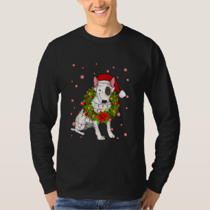 Bull Terrier Weihnachts-Weihnachtsmannmütze Xmas  T-Shirt