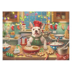 Bull Terrier Weihnachtsbäckerei: Festliches Weihna Tischdecke