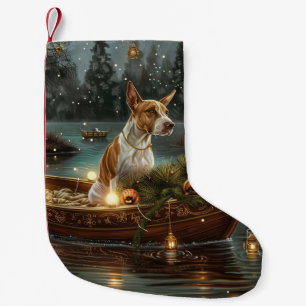 Bull Terrier Weihnachtsfestreise Kleiner Weihnachtsstrumpf