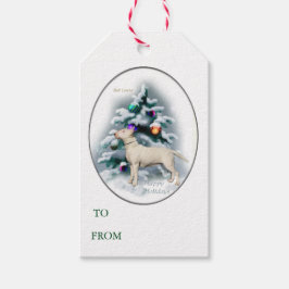 Bull Terrier Weihnachtsgeschenke Tags Geschenkanhänger