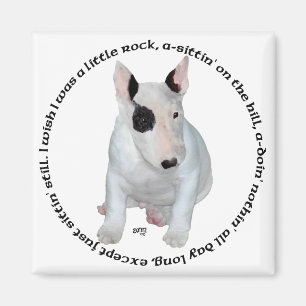 Bull Terrier Welpen-Liederchen Magnet