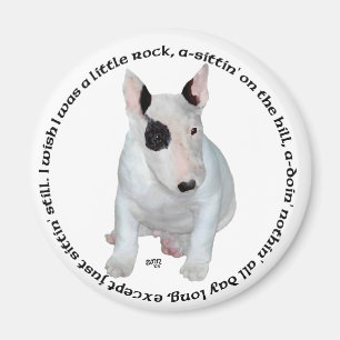 Bull Terrier Welpen-Liederchen Magnet