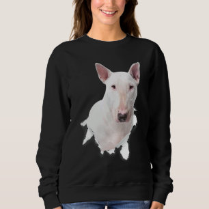 Bull Terrier Zerrissenes Tuch Für Hund Hundemama Sweatshirt