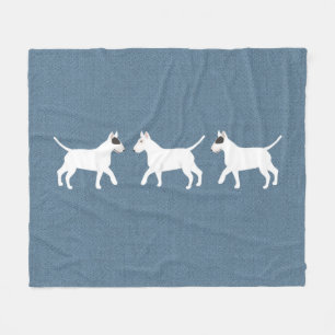 Bull Terriers Fleece Blanket