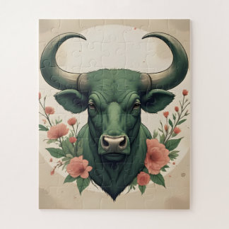 Bull Themed Jigsaw Puzzle