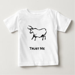 Bull Trust Me Black Baby T-shirt