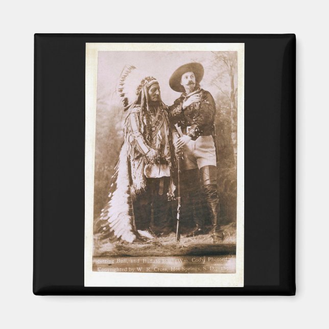 Bull und Buffalo Bill 1895 Magnet (Vorne)
