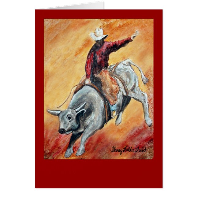 BULL UND REITER - besonders angefertigt (Vorne)