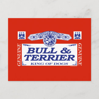 Bull und Terrier Postkarte