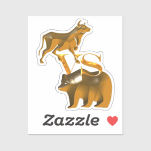 Bull vs Bear Aufkleber