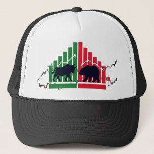 Bull vs Bear Cap - VYBE CORE Trading Hat für Aktie Truckerkappe
