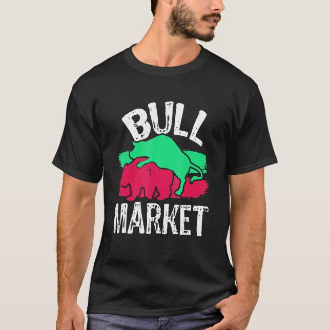 Bull VS Bear Market Trading T-Shirt (Vorderseite)