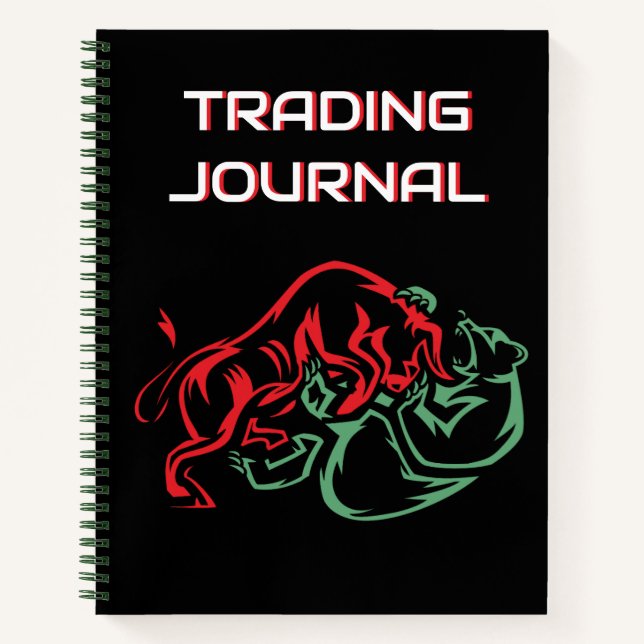 Bull vs Bear Notizbuch (Vorderseite)