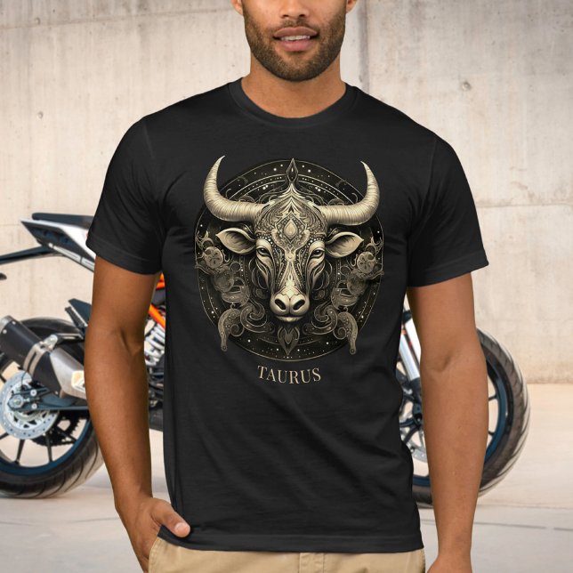 Bull Zodiac Symbol Celestial Fantasy Taurus Mens T-Shirt (Von Creator hochgeladen)