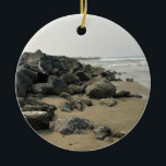 Bullards Beach State Park, Bandon, Oregon Keramik Ornament<br><div class="desc">Over Labor Day Weekend in 2017, we went to Bandon, Oregon at the Bullards Beach State Park. We explored at the jetty by the Kokain River & Lighthouse. It was smoky due to the nearby wildfires in Southern Oregon, but was still a very fun spot to see!</div>