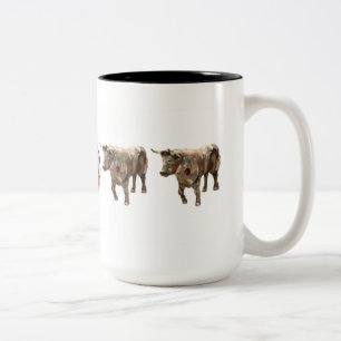 "Bullauge" 15 Unze-Tasse Zweifarbige Tasse