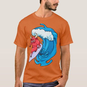 Bullauge auf der Surfbrett T-Shirt