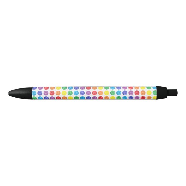 Bullaugen-Regenbogen-Stift Kugelschreiber (Vorderseite)