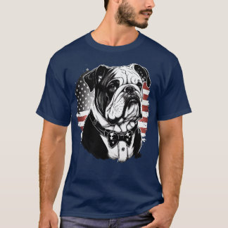 Bulldog 4. Juli 6 T-Shirt