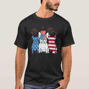 Bulldog 4. Juli Amerikanische Flagge Hund 1 T-Shirt
