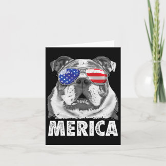 Bulldog 4. Juli Merica Männer Frauen USA F Karte