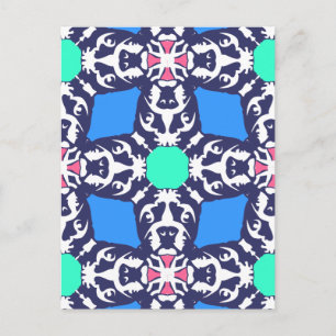 Bulldog Abstraction Postkarte