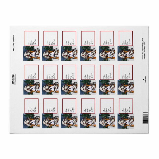 Bulldog Adressaufkleber (Vorne)