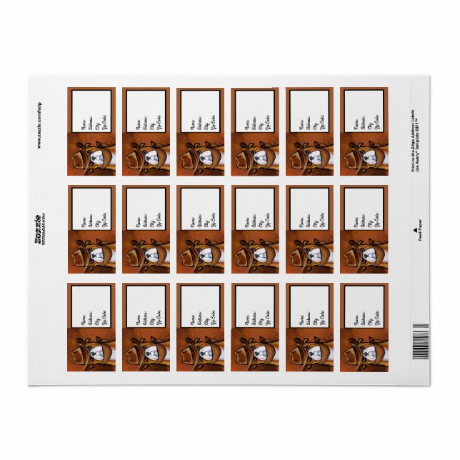 Bulldog Adressaufkleber (Vorne)