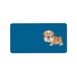 Bulldog-Adressetikett Adressaufkleber