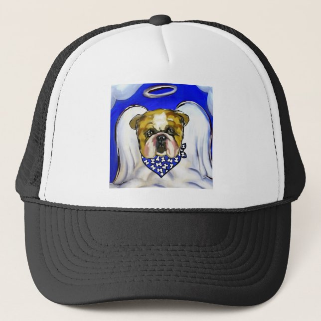 Bulldog Angel Truckerkappe (Vorderseite)
