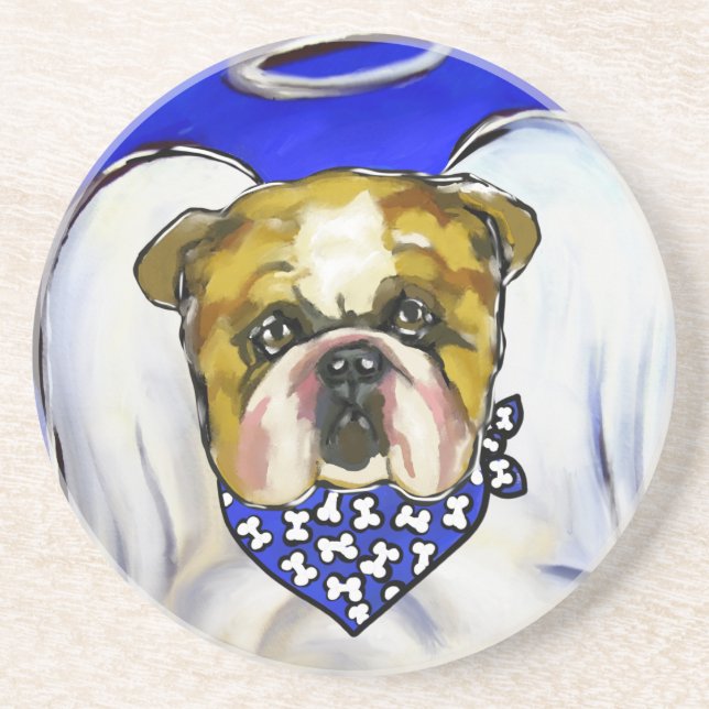 Bulldog Angel Untersetzer (Vorne)