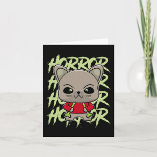 Bulldog Anime Dog Horror Occult Karte