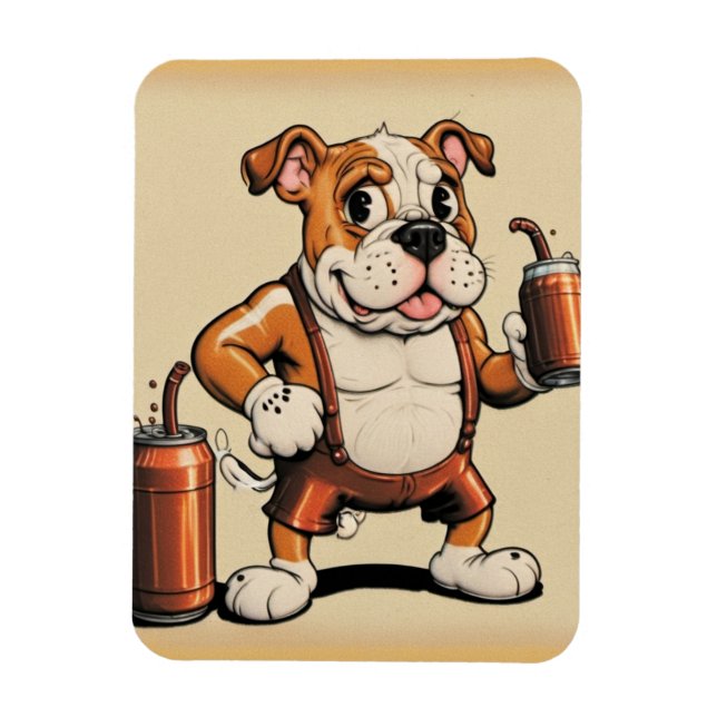 Bulldog Art Magnet (Vertikal)