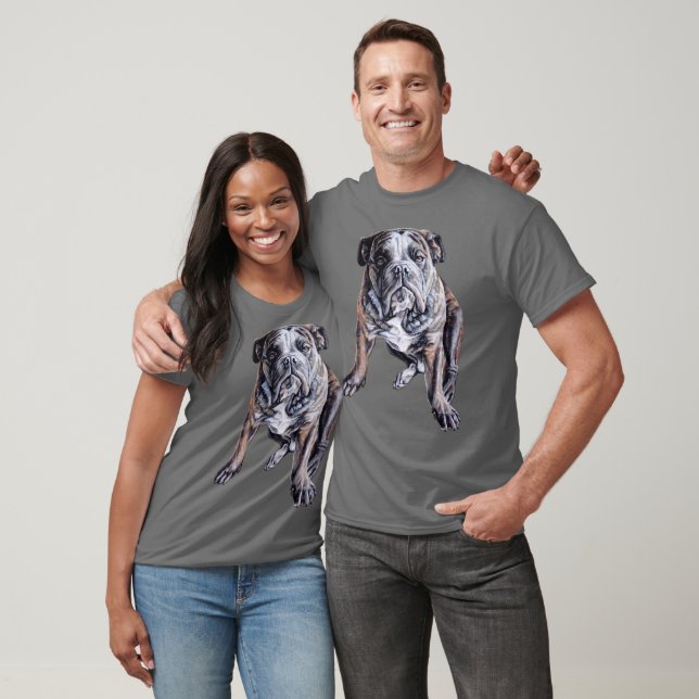 Bulldog Art T - Shirt Männer Frauen Kinder & Plus  (Unisex)