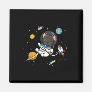 Bulldog Astronaut Magnet