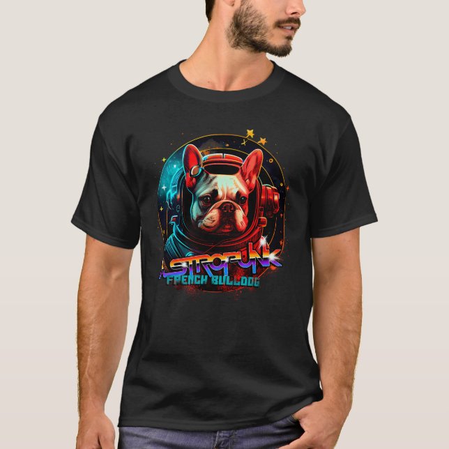Bulldog Astronaut T-Shirt (Vorderseite)