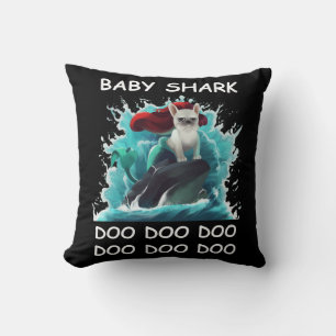 Bulldog   Baby Shark Doo Doo Doo Kissen