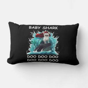Bulldog   Baby Shark Doo Doo Doo Lendenkissen