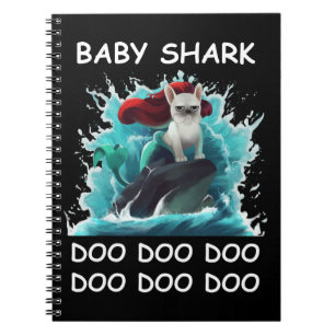 Bulldog   Baby Shark Doo Doo Doo Notizblock