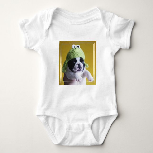 Bulldog Baby Strampler (Vorderseite)